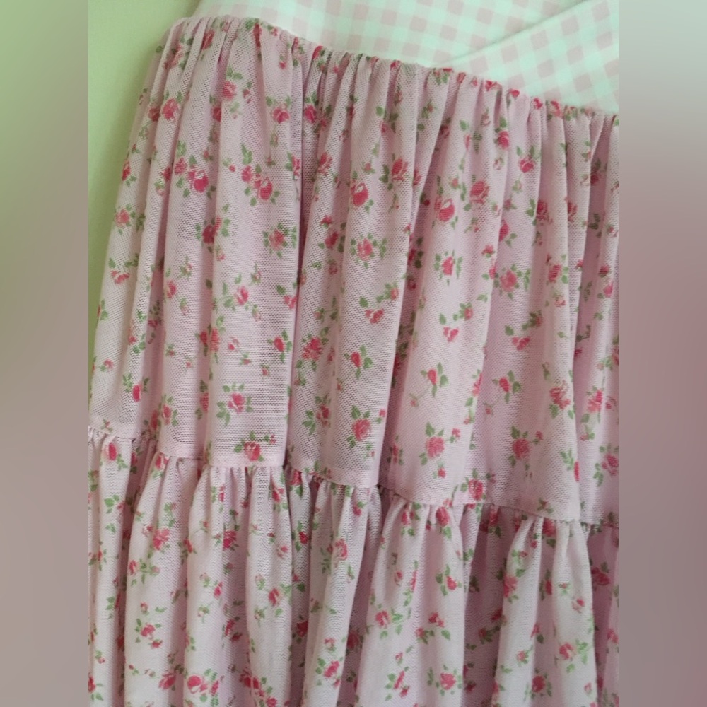 BLOGILATES Ballerina Skort - pink Floral medium nwt - Picture 4 of 8